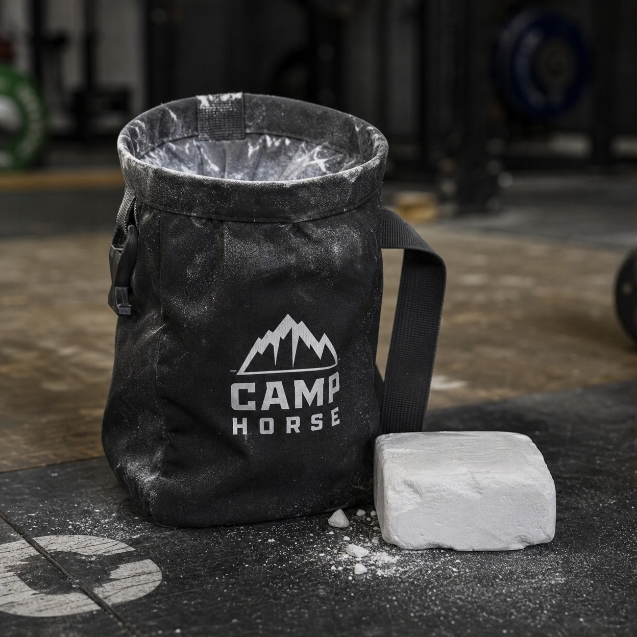 Chalk Bag with Refillable Loose Chalk Block